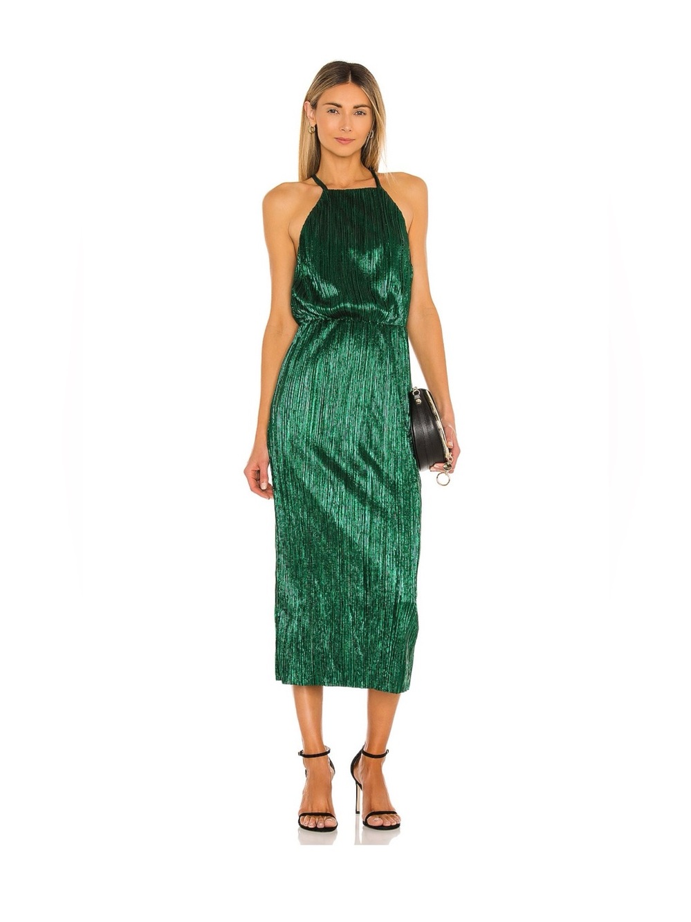 NWT x Revolve House of Harlow 1960 Farrah Emerald Midi Dress - Large - $198